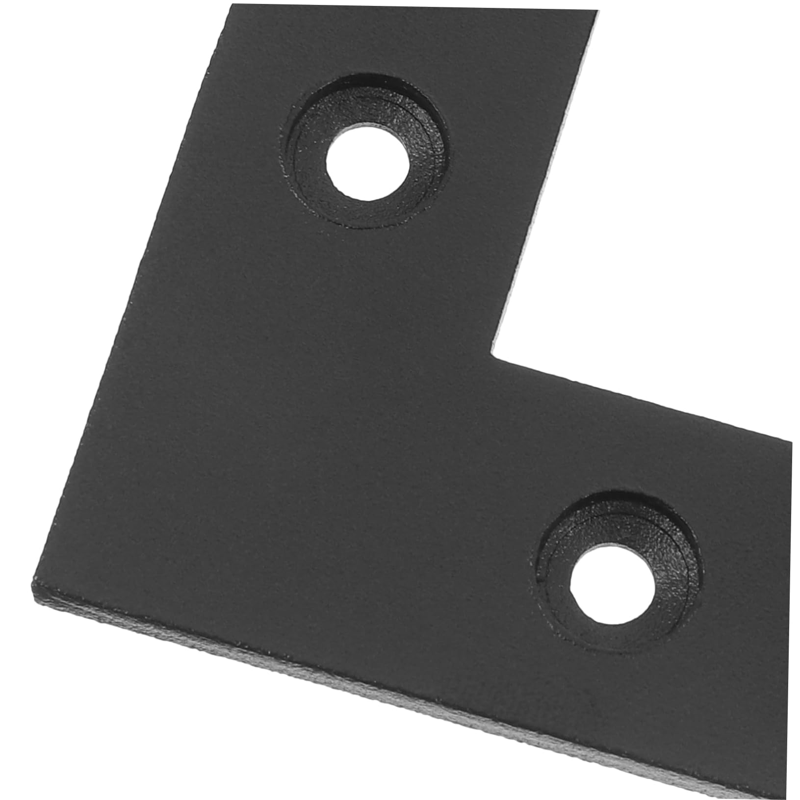 SOLUSTRE Staffa Angolare in Acciaio al Carbonio Nero Stile Rustico Fattoria 4 Pezzi per Porte da Garage e Cancelli da Giardino con Vite per Uso Sicuro e Versatile