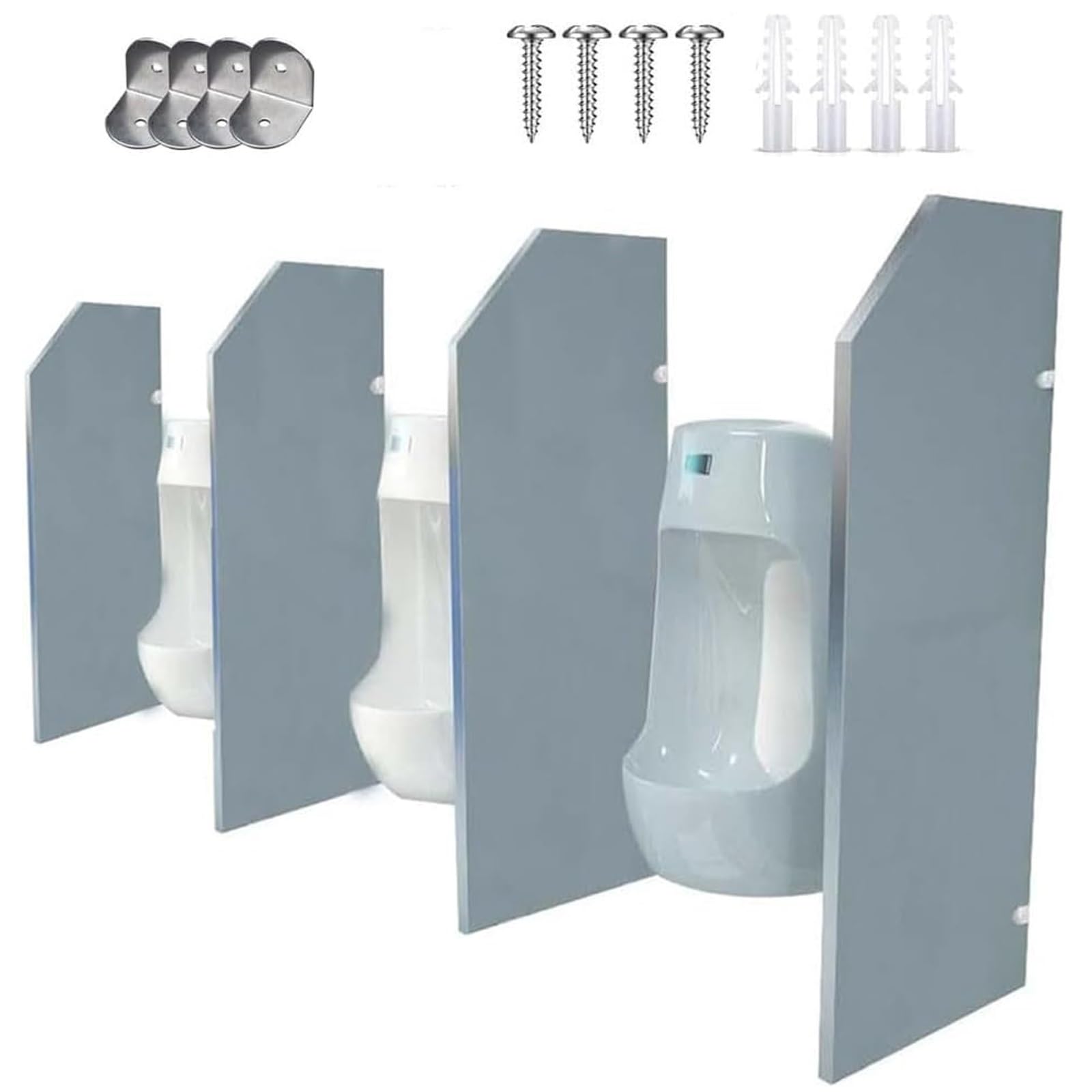 Cloison d'urinoir murale étanche en panneau compact pour toilettes publiques