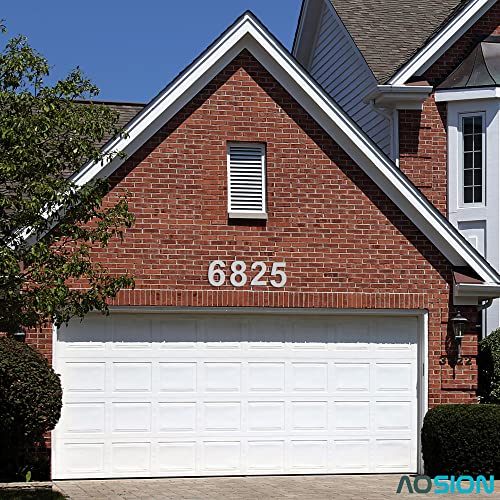 Aosion Modern House Numbers-6 Inch Stainless Steel Street Address Numbers,Floating Appearance,Brushed Finished, Silver,Number 8 #TOP3