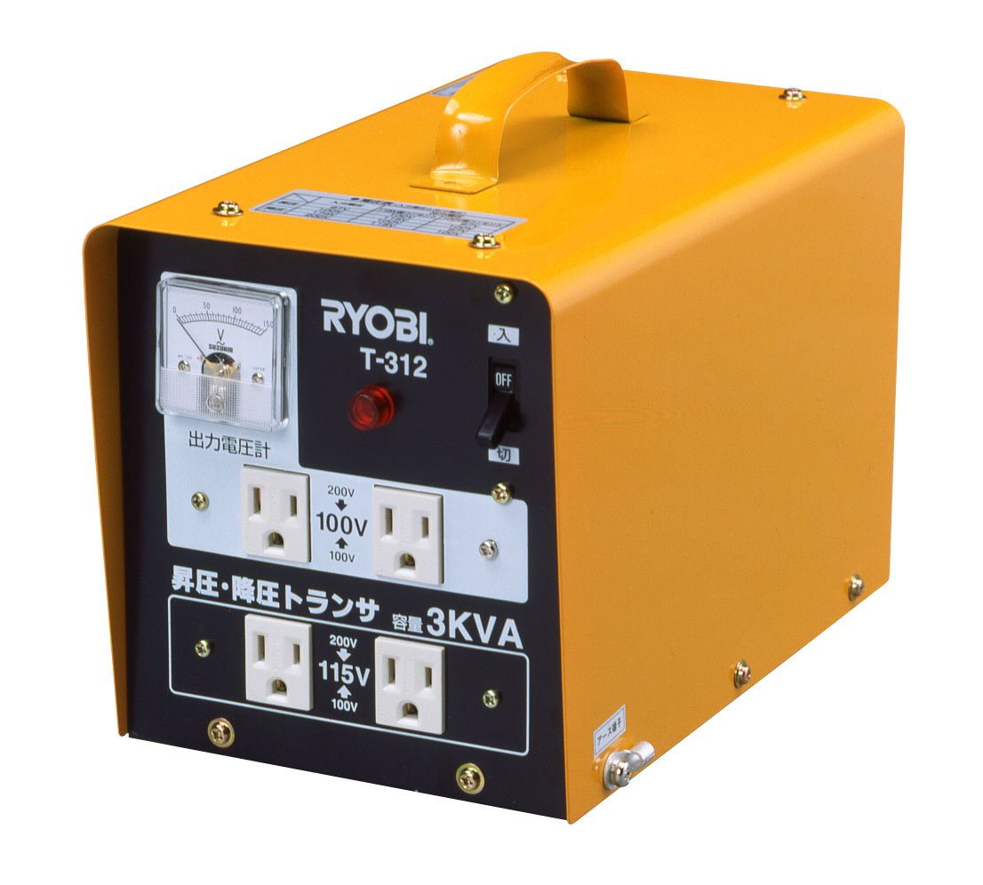 Amazon | リョービ(RYOBI) 昇圧・降圧 トランサ T-312 | 電設用部品 Amazon | リョービ(RYOBI) 昇圧・降圧 トランサ T-312 | 電設用部品