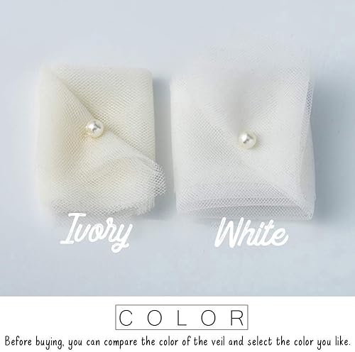 Miniatura 2 de Unsutuo Velo de novia velo de crin de caballo, velo personalizado, velo de tul nupcial con peine para mujeres y niñas