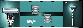 Gillette Mach3 Razor Blades Men, Pack of 8 Razor Blade Refills, Stronger Than Steel Blades (Packaging May Vary)