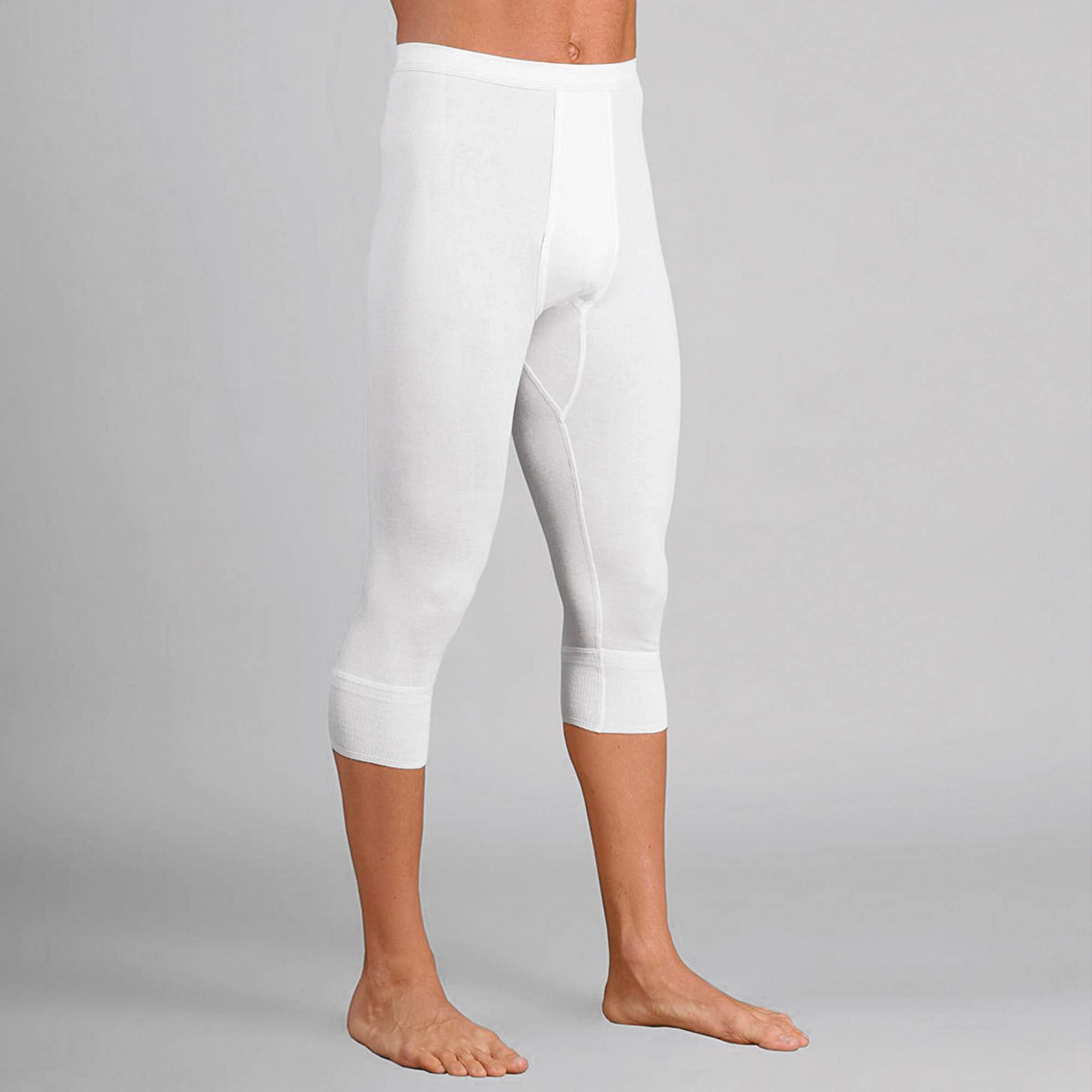 con-ta Herren-Unterhose, 3/4-lang 2er-Pack Feinripp weiß Größe 5