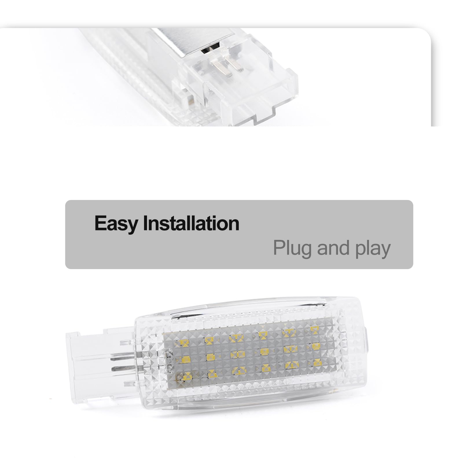 Kit Lumières LED Courtoisie Sous Rétroviseur Blanc Glace - Compatible Ford Edge, Mondeo, Explorer, S-Max (2013+)