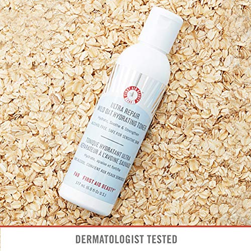 First Aid Beauty Ultra Repair Wild Oat Hydrating Toner, Alcohol-Free Calming Toner #TOP5