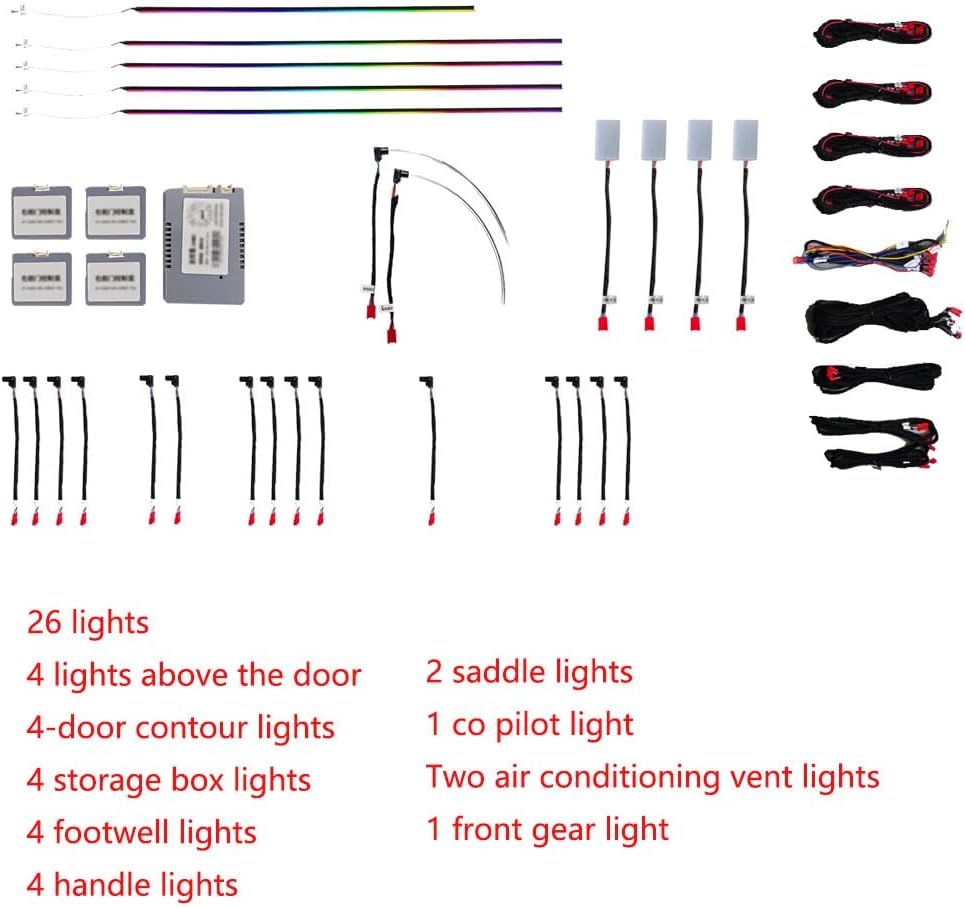 64 Color for 2020-2023 XE Active Ambient Lighting Atmosphere Light