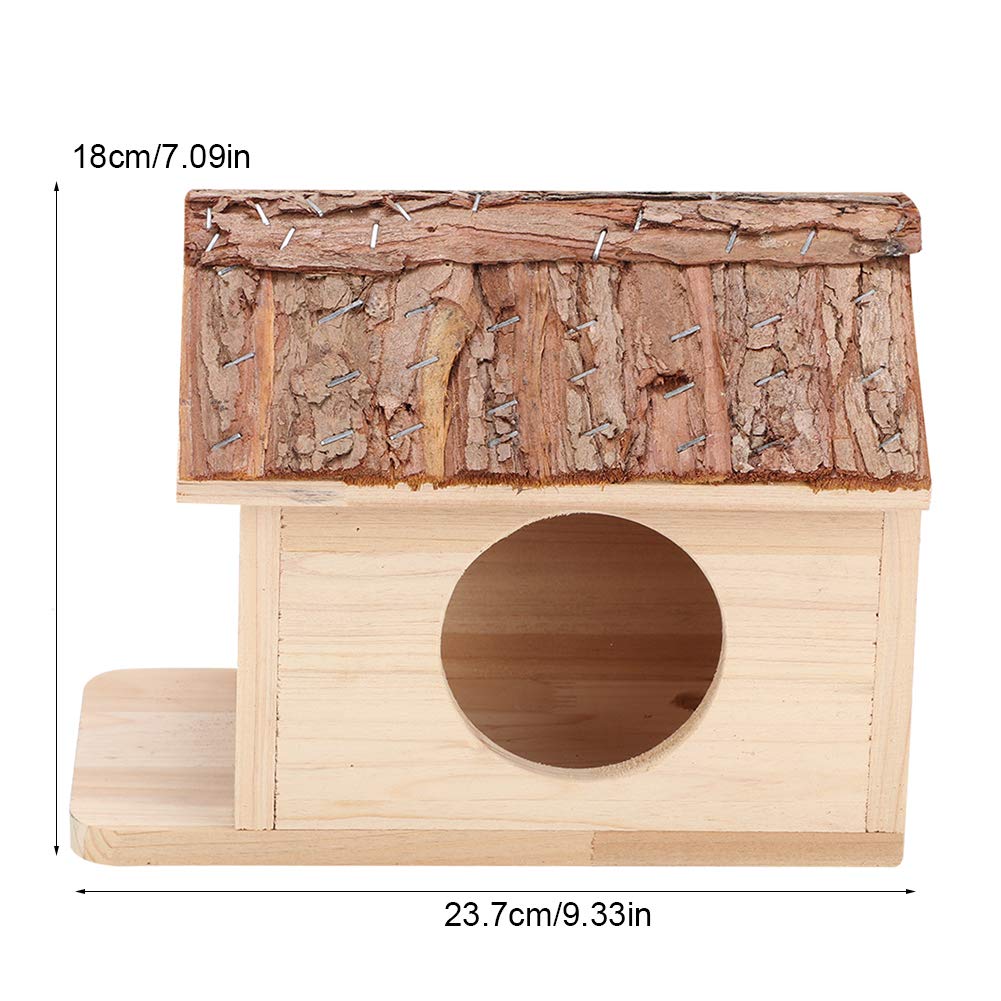 Maison En Bois Pour Hamster - Cachette Naturelle Confortable Pour Petits Animaux (cochon D'Inde, écureuil, Hérisson)