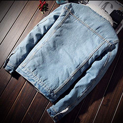 Generic DENIM JACKET S Faux Fur Lined Warm Coats Sherpa Fur Fleece Lined Thicken Denim Jean Trucker Jacket Coat thumb #4