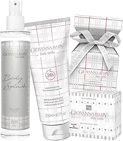 Kit Giovanna Baby 4 Unidades, Body Splash, Deo Colônia, Loção Hidratante e Sabonete, (Vanilla)