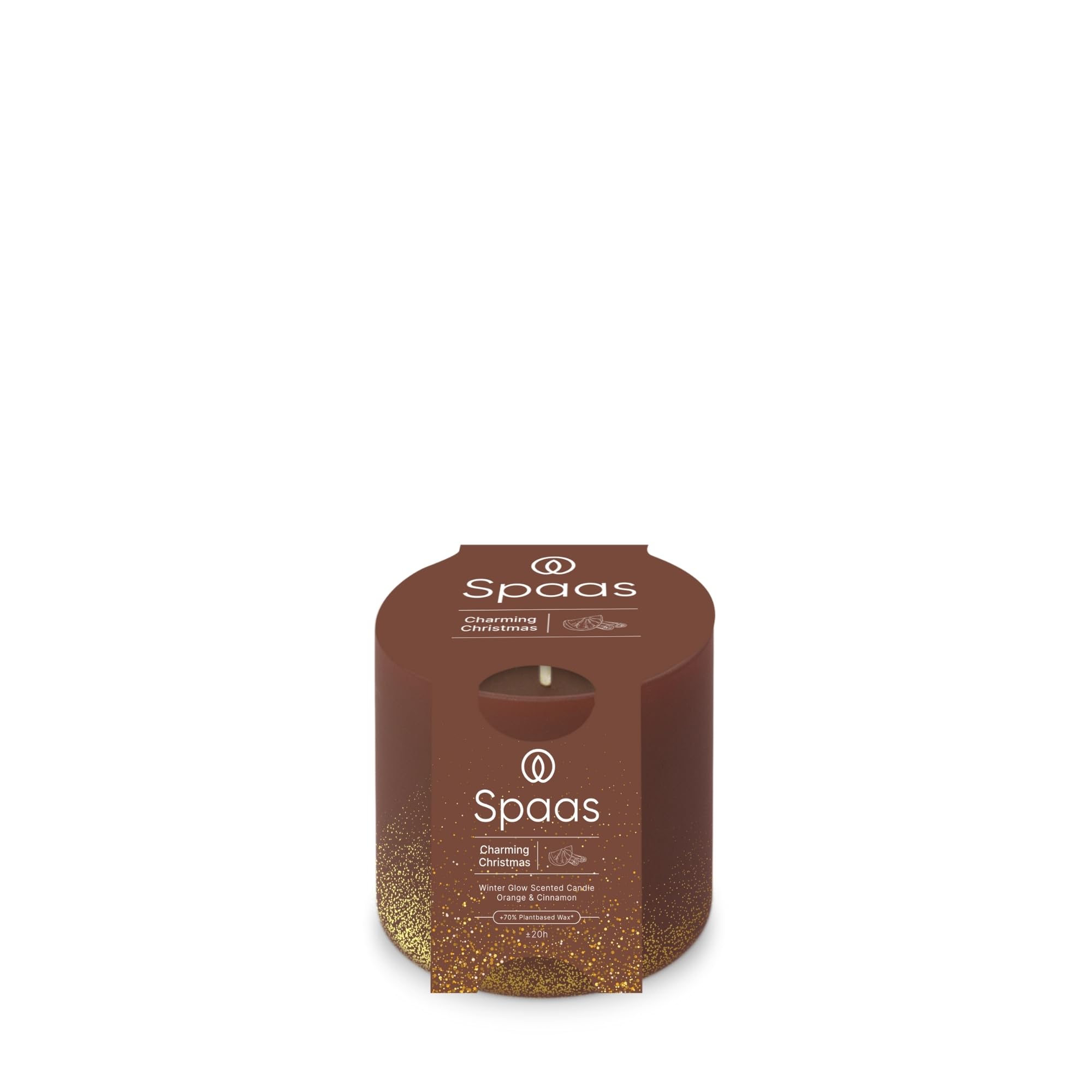 Spaas Winter Glow Scented Candle 35h, Charming Christmas, Bordeaux