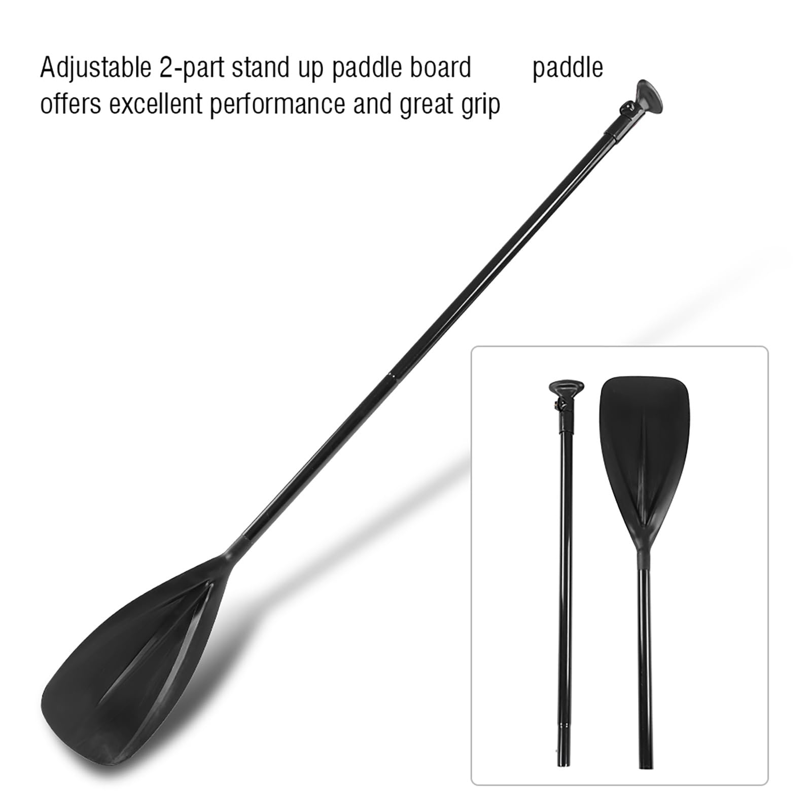 KIMISS Remo Ajustable - Remo de Aluminio de 2 Piezas para Kayak, Surf y - Portátil, Liviano y Duradero