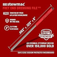 Vista 3 de StewMac Juego de Limas de Traste Rugosa, Kit de Encaje y Pulido de Puntas de Traste para Mantenimiento de Guitarra (5087)