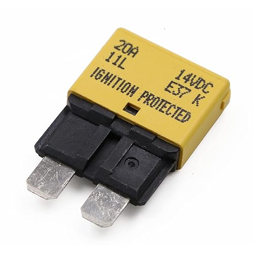 Miniatura 3 de Disyuntor de fusibles ATOATC E37 de 20 A, reinicio automático, perfil bajo, 12 V CC, certificado UL, disyuntores automotrices T1, kit de fusibles de