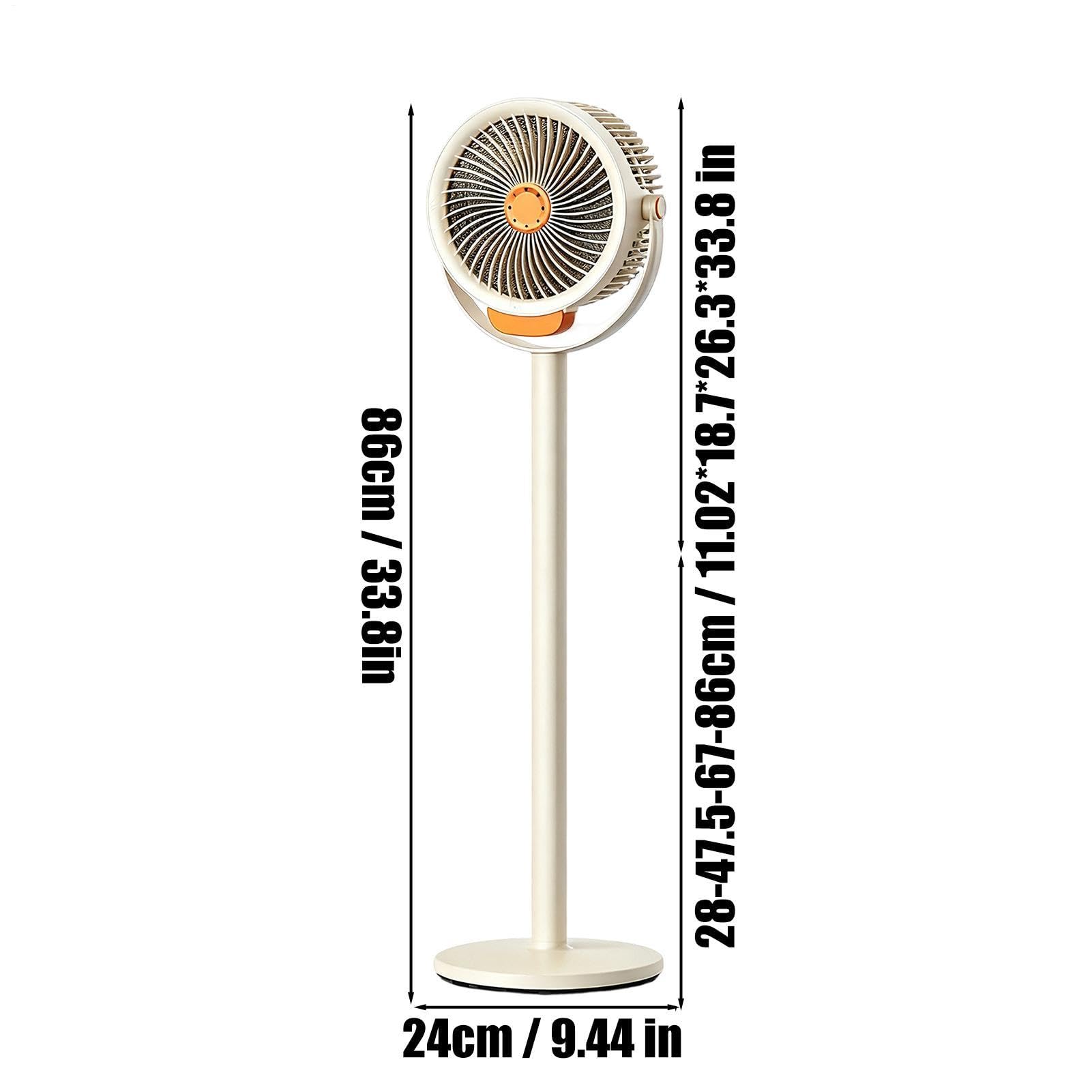 Ventilatore a pavimento 3 Velocità Altezze Regolabili Flusso D'Aria Potente | Grande Ventilatore Per Garage Ufficio Patio Negozio Dormitorio Bagno Camera E Casa