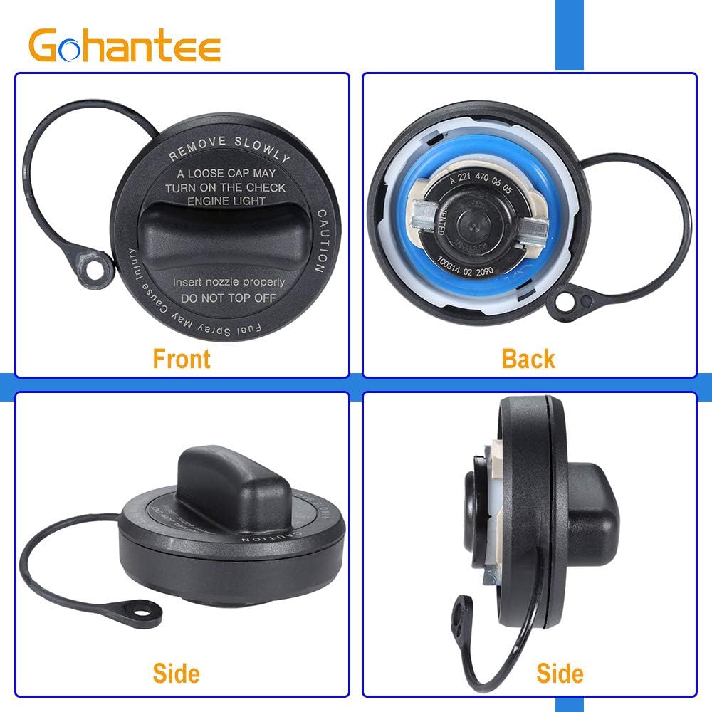 Fuel Tank Gas Cap 2214700605 31849 Compatible with Mercedes Benz C CL CLK CLS E G GLK S SL SLK - C230 C240 C300 C320 CLK320 CLS550 E320 E350 E500 E550 and More