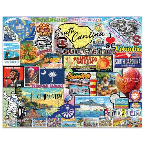 White Mountain Rompecabezas de 1000 Piezas, Amo Carolina del Sur, Piezas Grandes, Regalo para Adultos y Familia, 24"x30" miniatura 3