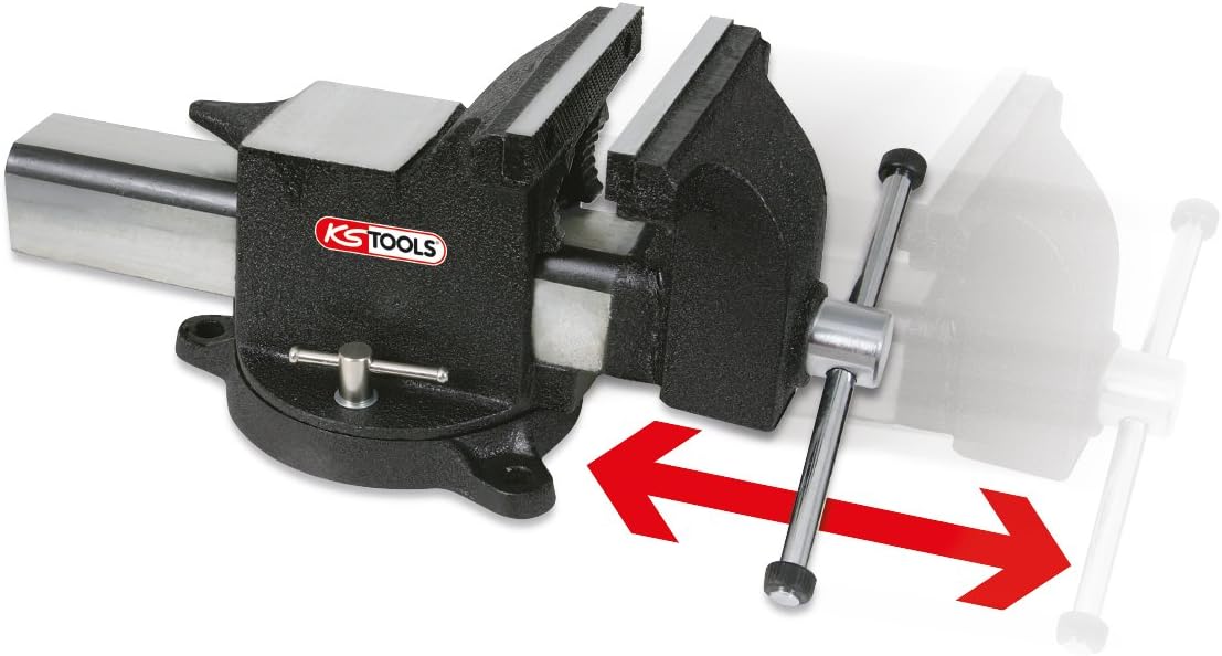 KS TOOLS Bench Vice, 6" - Alloy Steel