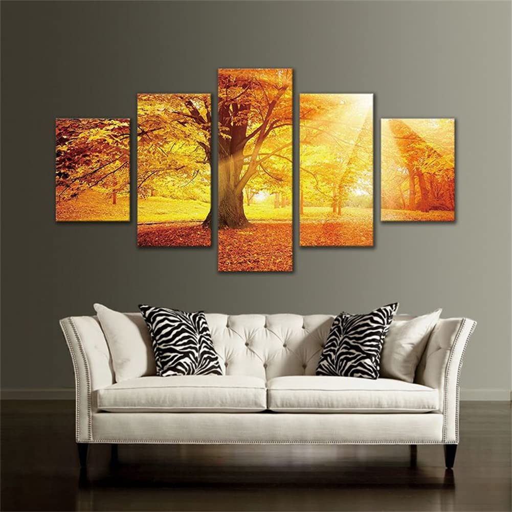 Point de Croix Broderie Anti-Stress Grand Format Arbre d'Or 5D