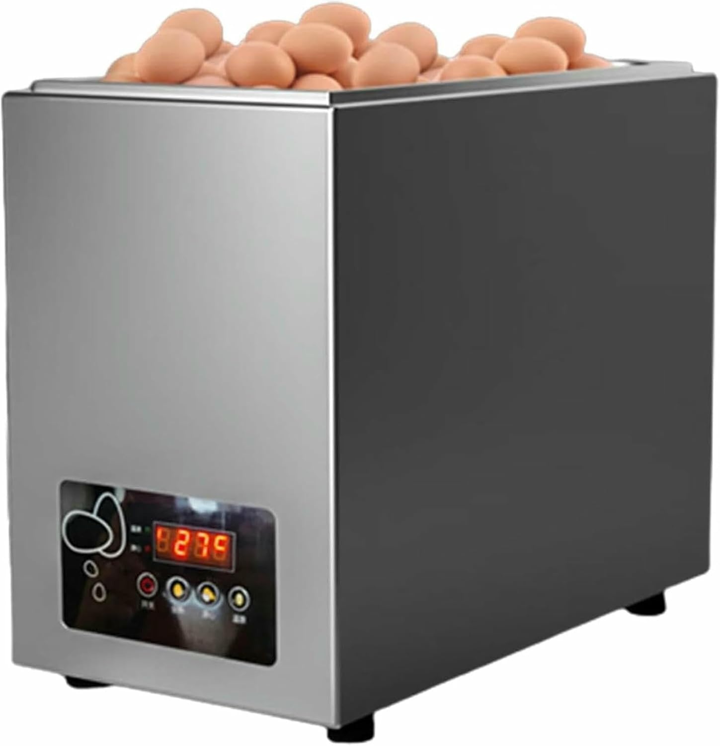 Fully Automatic Commercial Electric Egg Cooker.You Can Cook 60 Commercial Huico Totally Automatic.You Can Cook 60 Soft And Semi -A -Sized Eggs Cold Gray Stainless Steel ~/