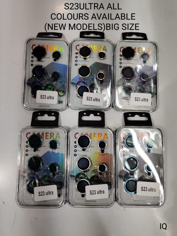 Image of Lens Care For Samsung Galaxy S23 Ultra Camera Lens Protector /9H Alloy Metalic Ring Film Tempered Glass Camera Cover Screen Guard For Samsung Galaxy s23 Ultra 5g (5 Pack, Black Diamond)