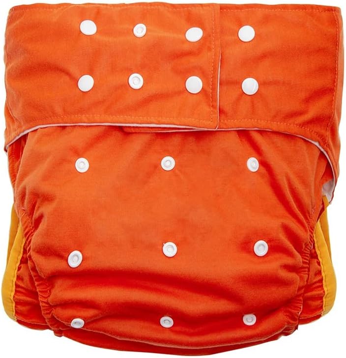 Incontinence and Disability Care Cloth Diapers, Reusable Adjustable Size Breathable Leakfree Pocket Diaper (Color : D, Size : Medium)