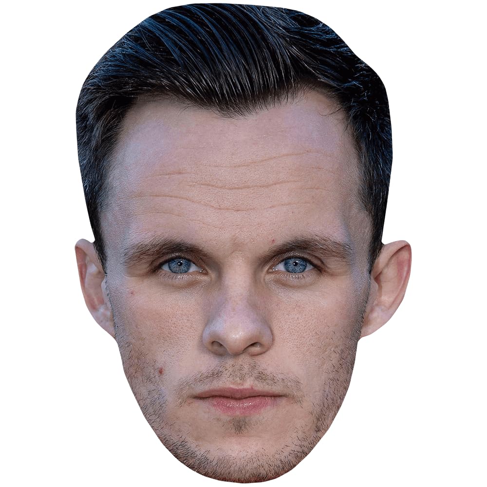 Lawrence Shankland (Stubble) Celebrity Mask, Flat Card Face, Fancy Dress Mask