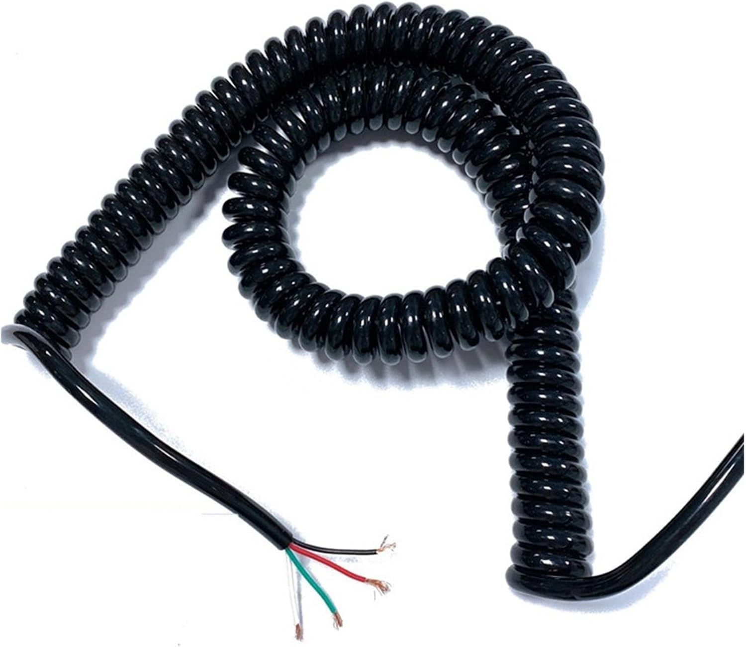 2-żyłowy kabel spiralny sprężynowy 22AWG | Rozciągliwość 1 metr 2 metry 3 metry metry 6 metrów 9 metrów 10 metrów Drut teleskopowy Zwijana cewka
