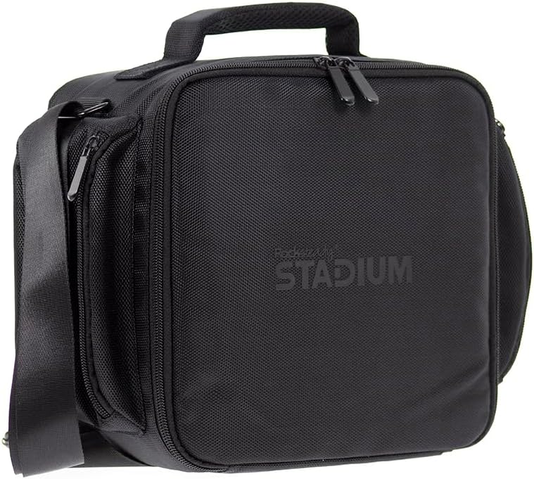 Rocksteady Stadium Carry Bag - Fits 4 Speakers or 2 Speakers + 1 Subwoofer - Black with Carry Handle & Shoulder Strap - Accessory Pockets
