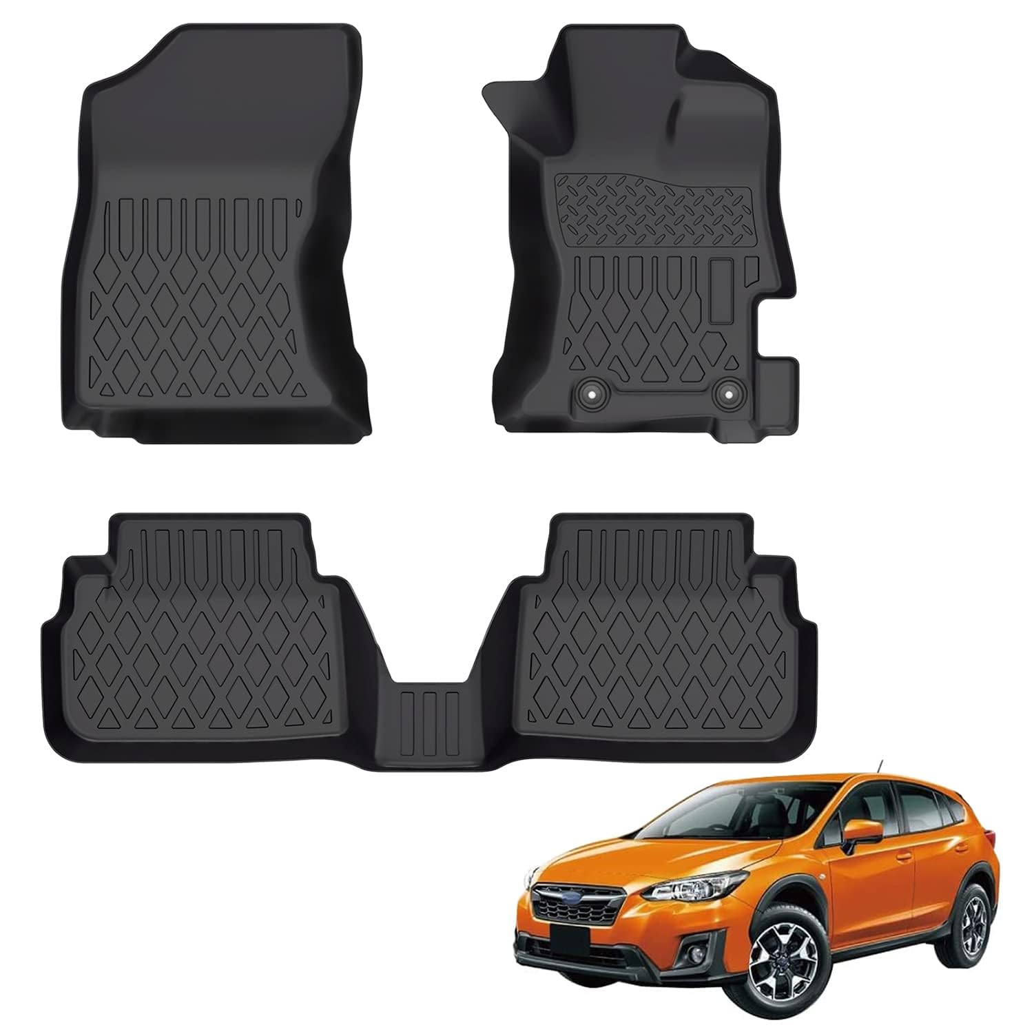 Amazon | Orealauto スバル XV gt インプレッサ g4 フロアマット 室内