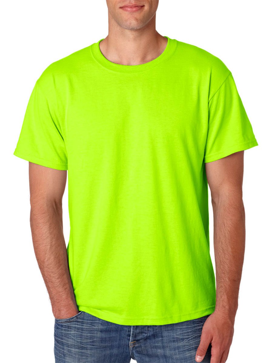 Jerzees Dri-Power Mens Active T-Shirt X-Large Neon Green