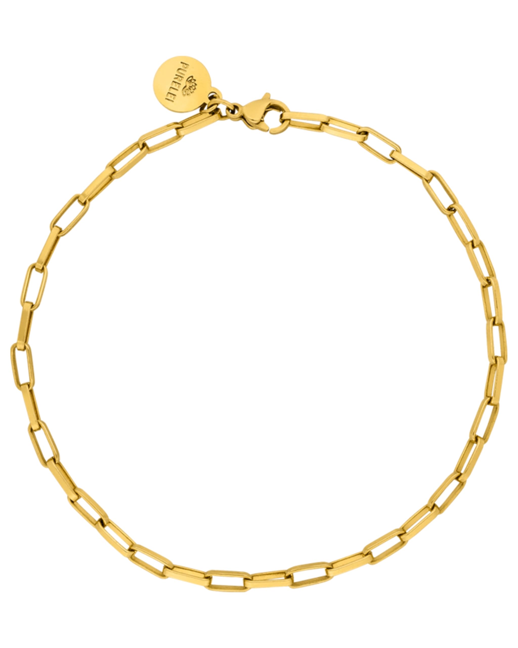 Purelei Waina - Bracciale da donna impermeabile, elegante e semplice, in acciaio inossidabile, regalo per donne, lunghezza regolabile da 16 a 19 cm