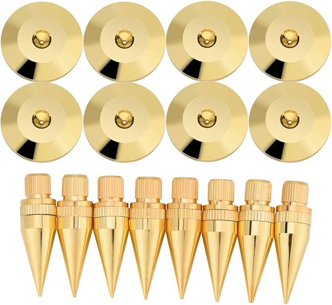 8 Pairs Copper Speaker Floor Spikes, Speaker Spikes Carpet, Stand