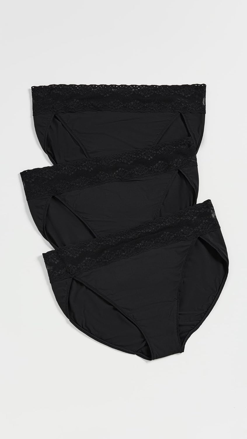 Natori womens Bliss Perfection One Size French Bikini 3-pack - Image 3