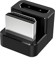 Vista 9 de AGVEE Paquete de 1 adaptador HDMI macho a HDMI hembra en ángulo de 180 grados, en forma de U 8K a 60HZ, convertidor de conector extensor