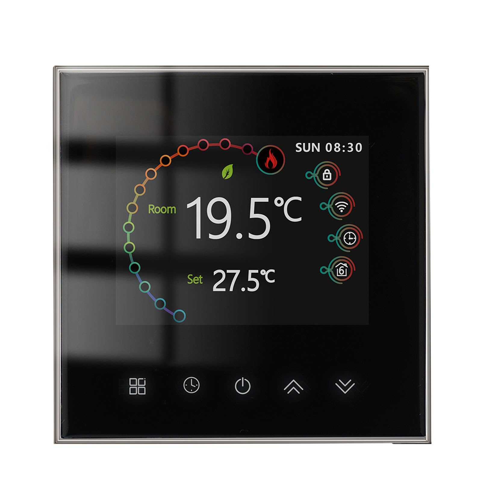 WIFI Smart Thermostat, Smartphone App Pilot Control, Smart Home System Voice Control, Tryb Ręczny i Tryb Programowania, Dzielenie się rodziną do Ogrzewania Wody i podłogę elektryczną (Ogrzewanie