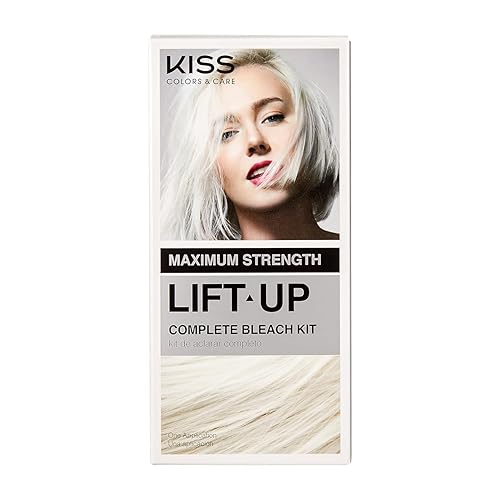 Vista 12 de KISS Lift Up Kit completo de blanqueador para el cabello con suero plex revitalizante, fortalece y protege el cabello, kit de 6 piezas que incluye
