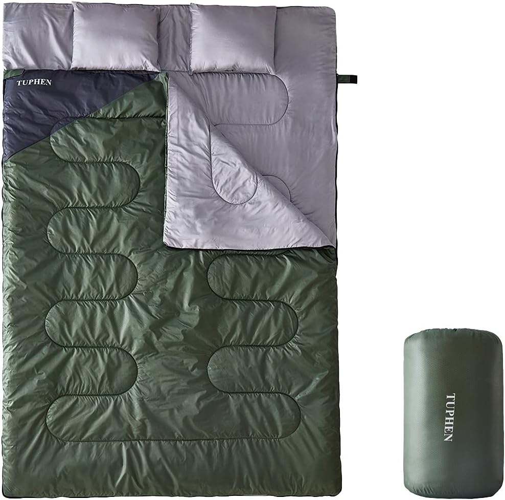 tuphen- Sleeping Bags for Adults Kids Boys Girls Backpacking Hiking Camping Cotton Liner, Cold Warm Weather 4 Seasons Winter, Fall, Spring, Summer, Indoor Outdoor Use, Lightweight & Waterproof : Sports & Outdoors