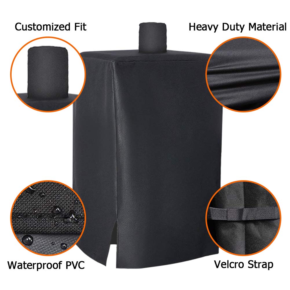 NEXCOVER Grillabdeckung, 140 cm wasserdicht, große 600D-Gasgrillabdeckung, farbecht, wetterbeständig, reißfeste Grillabdeckung (Pit Boss Grills 77550 5.5)