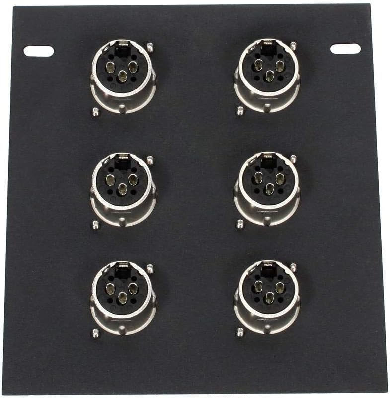 Elite Core | FB6 | Recessed Floor Box | 6 XLRF Connections