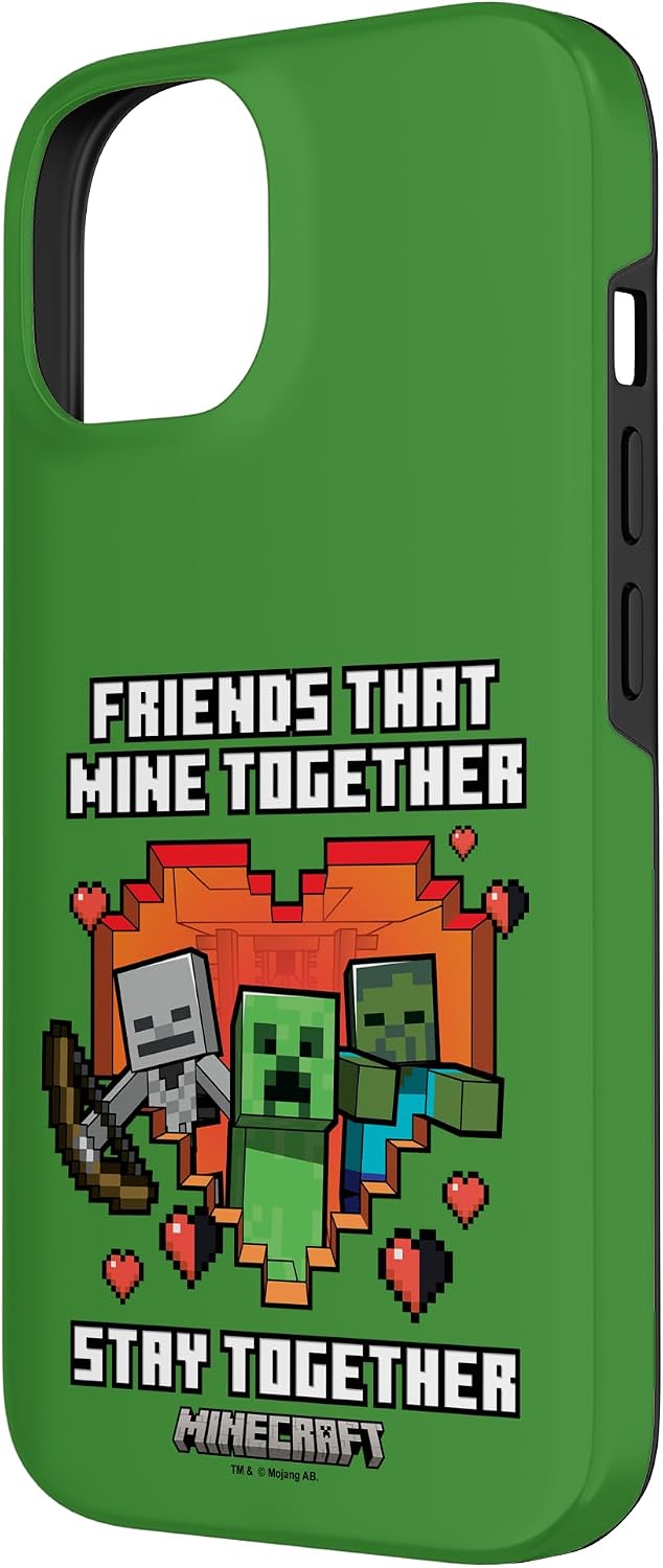 Minecraft Valentine's Day Friends That Mine Together Case for iPhone 14