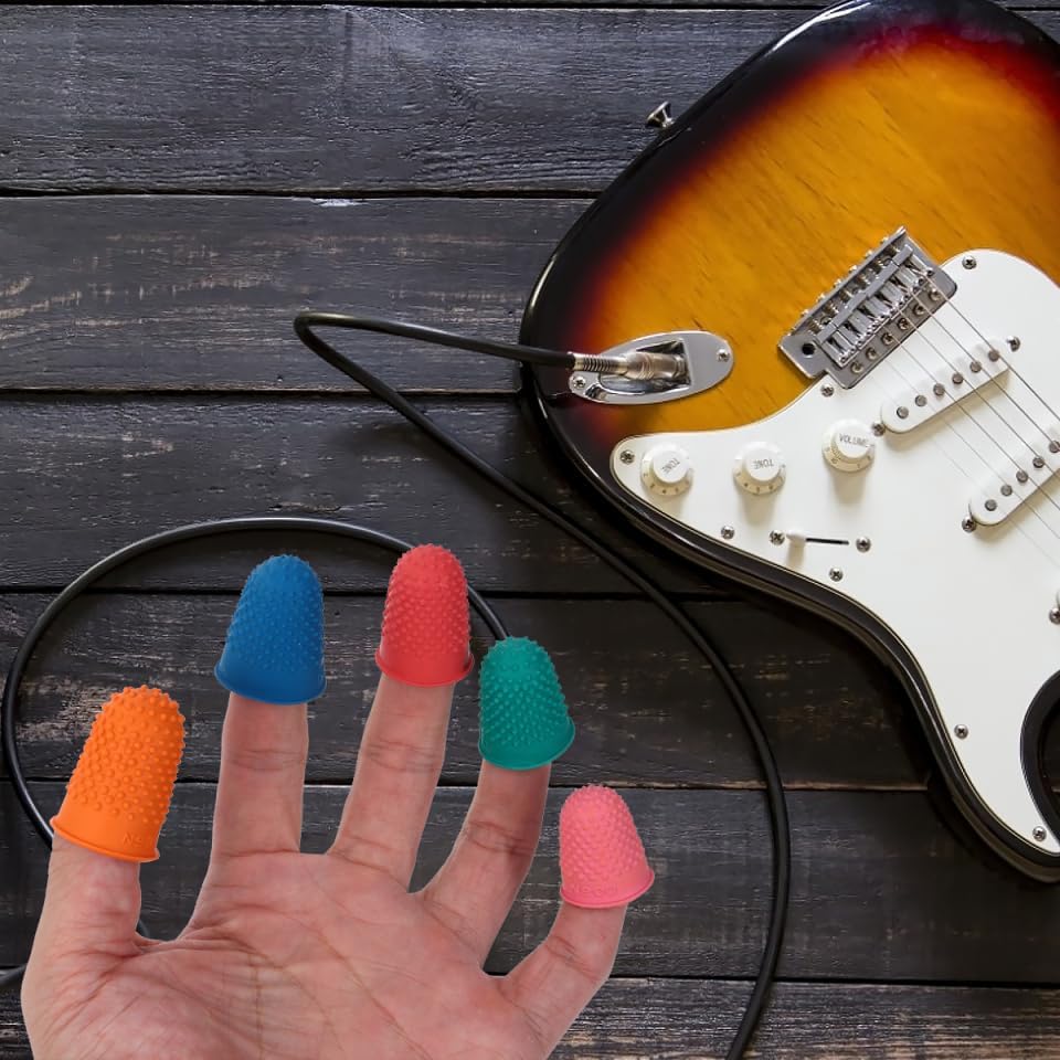 Miniatura 8 de Healifty Funda protectora para dedos, 10 puntas de silicona para manualidades, diseño antideslizante, ligero, antiquemaduras, fácil de usar