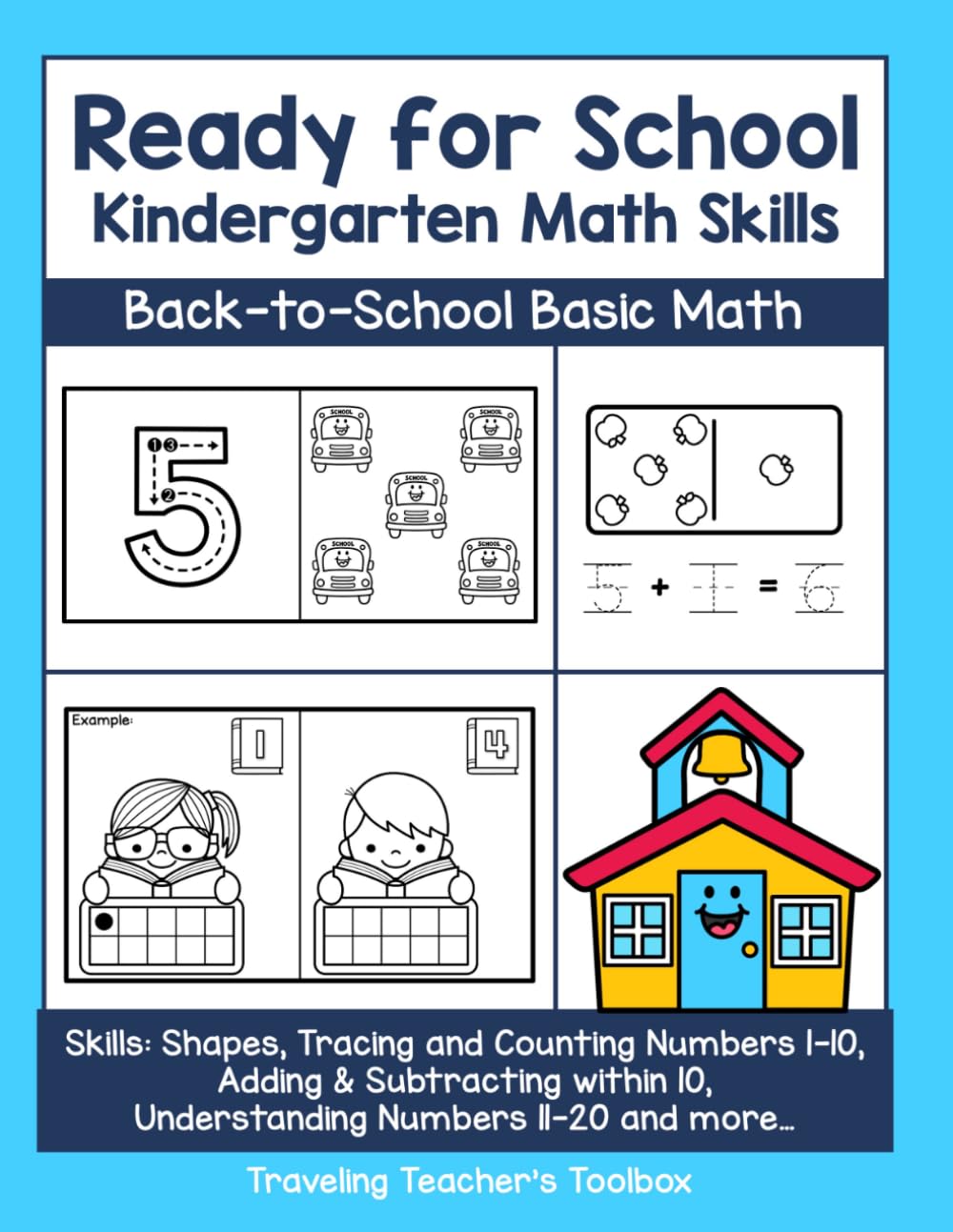 Ready for School Kindergarten Math Skills: Back-to-School Basic Math