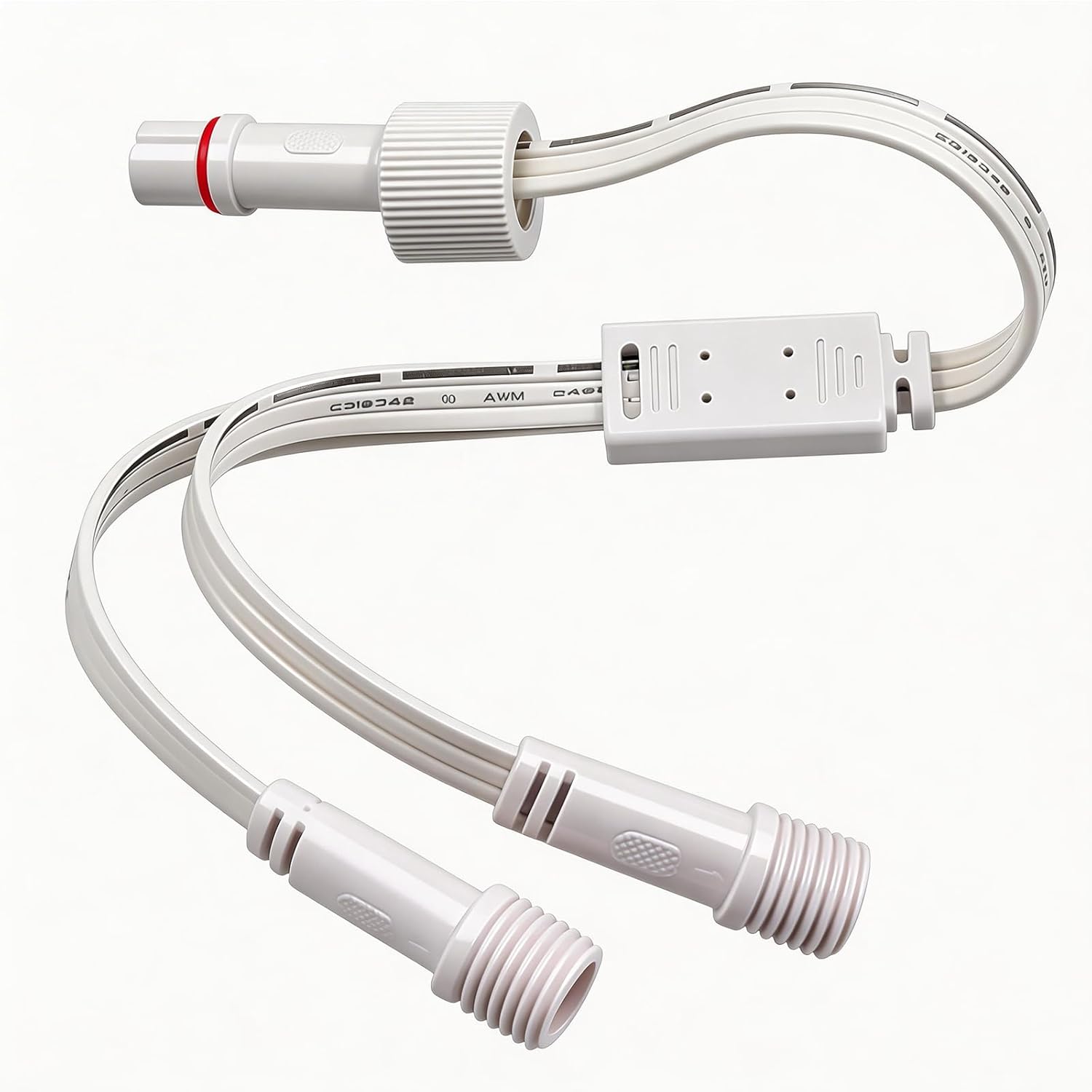 Y-Splitter Cable Compatible with Govee Permanent Outdoor Lights H705A H705B H705C & Pro, 3-Pin IP68 Waterproof Extension Connector for Roof Peaks & Middle Starts, DIY Layout Accessory
