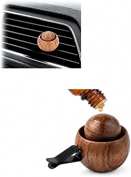 Natural Wooden Car Air Freshener Diffuser Clip for Car Vents