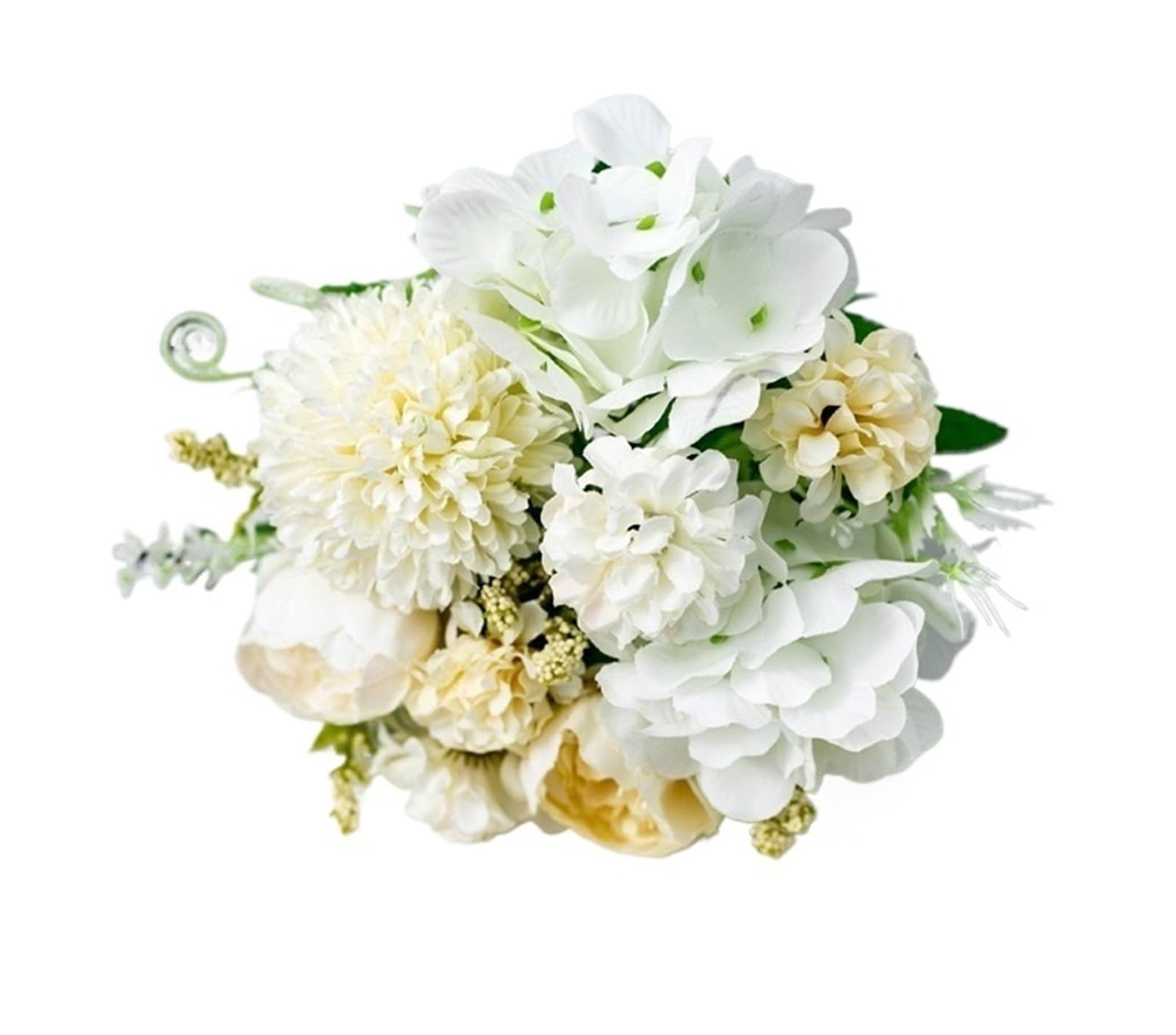 Generico Bouquet da sposa con peonie rosa finte alte 31 cm, fiori artificiali per la decorazione di feste in casa(Rose Blue,Silver)