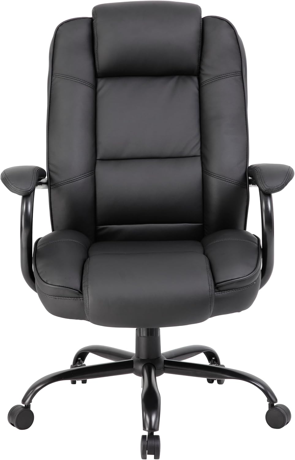 Boss Office Products Heavy Duty Executive Chair with 350lbs Weight Capacity in Black
