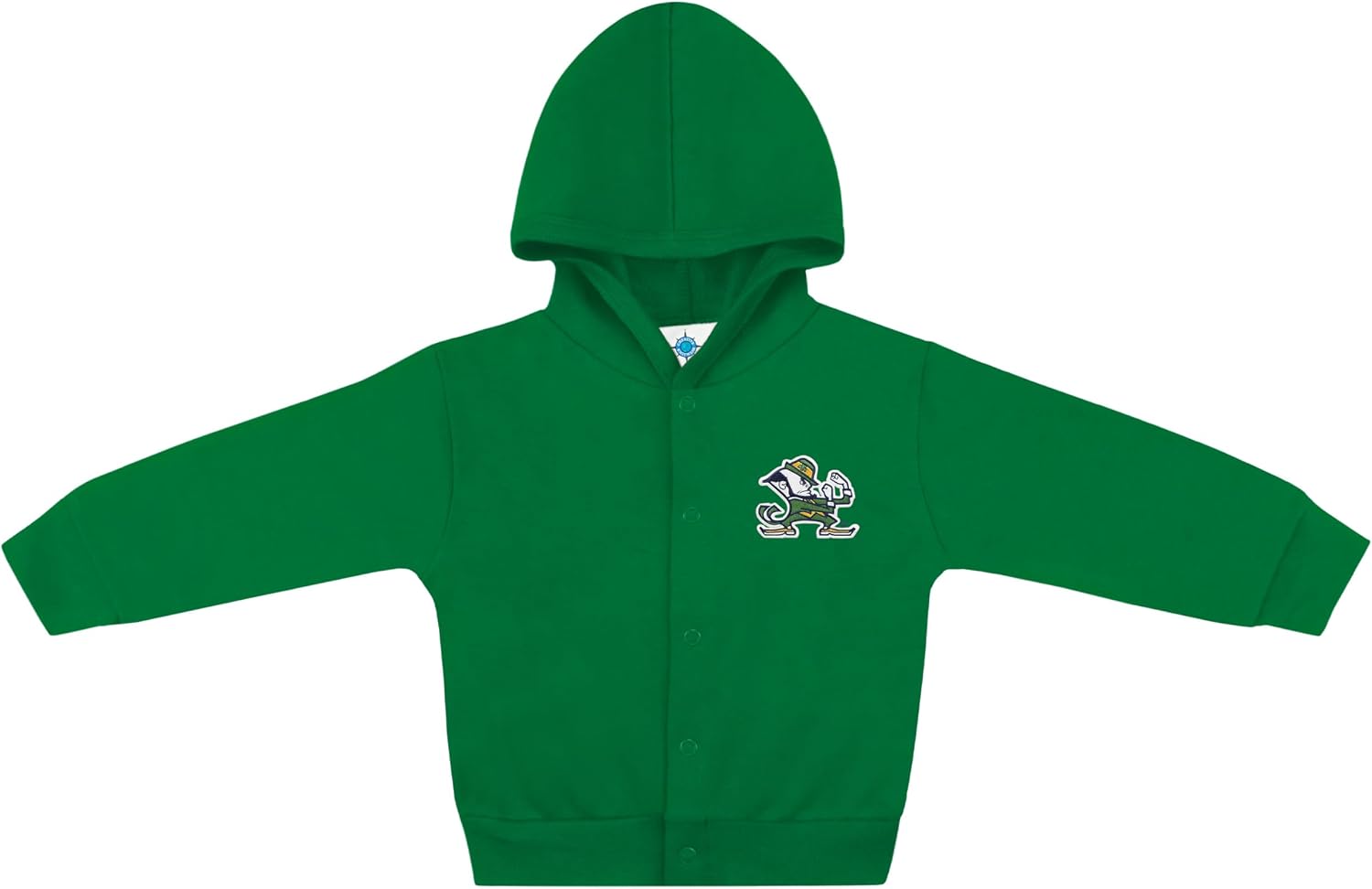 Creative Knitwear College Baby Snap Hooded Jacket - Team Logo, Multiple Colors, Unisex, (0 Months - 4T)