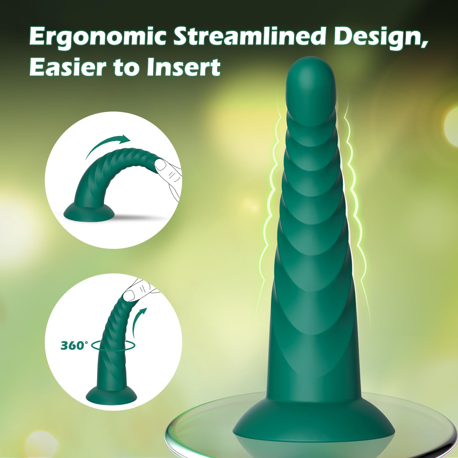 Anal Plug Pack of 3 Anal Toys, Silicone Adult Sex Anal Trainer Butt Plug for Beginners Advanced Players Anal Training Sets with Flared Suction Base Prostate Massager for Men, Women & Couple ()