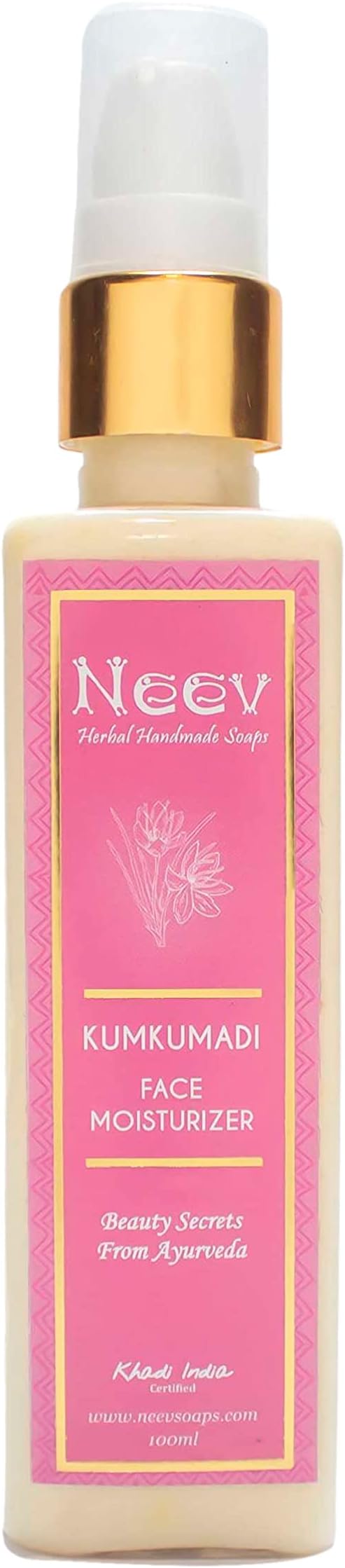 Neev Kumkumadi Face Moisturiser โ 100โฏml, Ayurvedic Saffron Glow & Deep Hydration