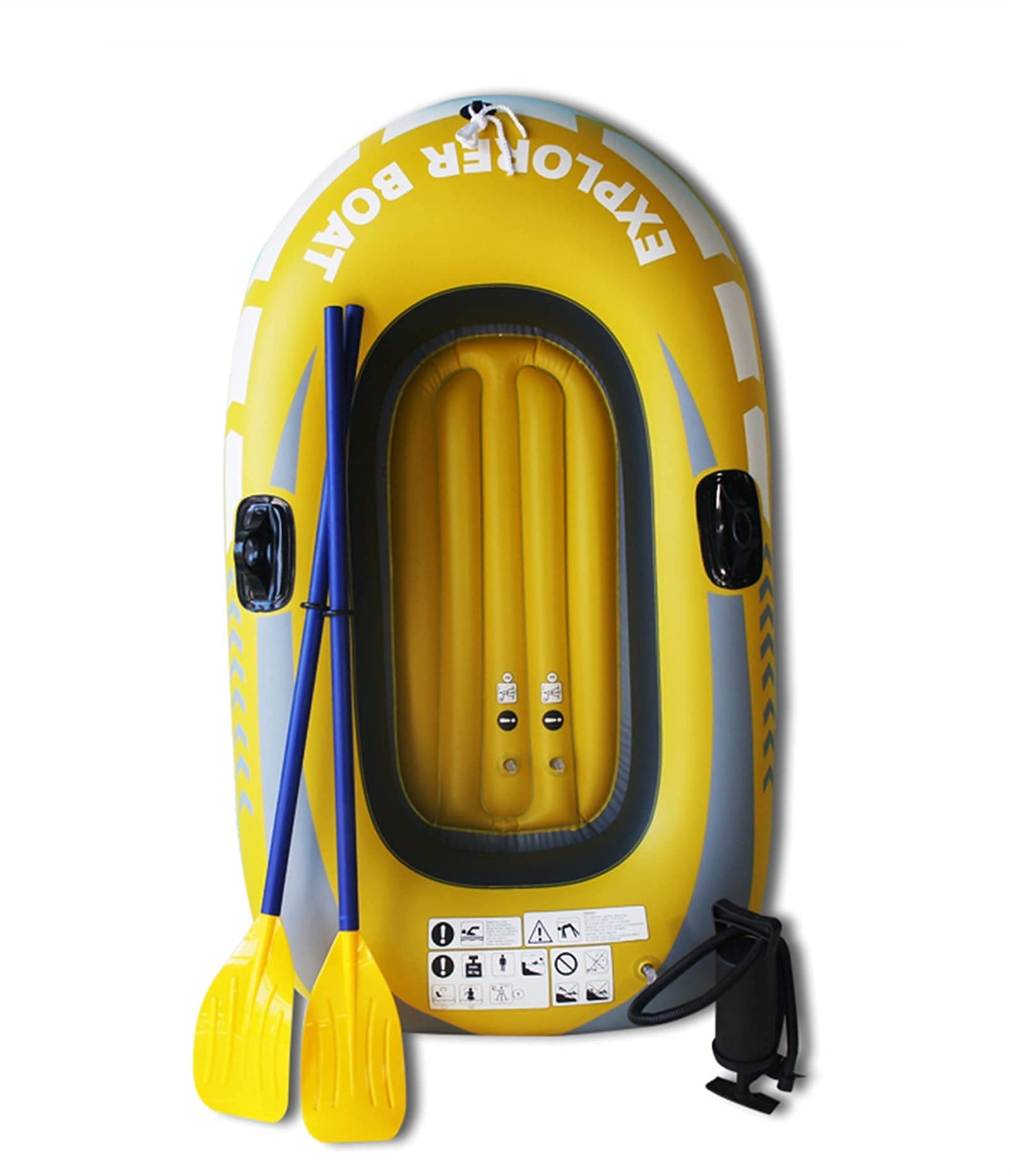 Kayak Gonfiabile, Gommone Pieghevole per Barca da Pesca, Barca a Remi, Canoa in Gomma per Barca da Esplorazione per Adulti Sport Acquatici Sport Acquatici